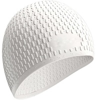 Шапочка для плавания силиконовая Bubble Cap (Белый) E36877-12