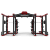 Силовая рама DOUBLE MEGA RACK с аксессуарами MATRIX MAGNUM MR47x2_ALL ACCS Iced Silver